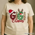 thumbnail image 5 of Gigi Claus Retro Christmas T-Shirt, Matching Family Holiday Tee, 5 of 6