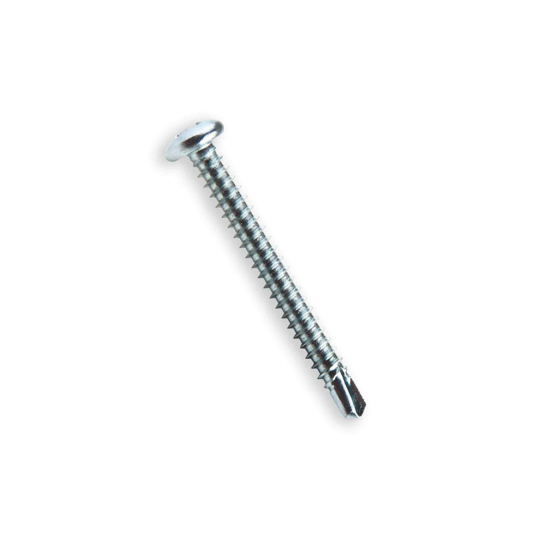 (5 pack) Hillman Self Drilling Screws #10 x 3/4", Steel, Zinc, Interior, Phillips, Silver, 6 pack