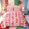 thumbnail image 2 of Manfei Vintage Christmas Snowman Quilt Full,Merry Xmas Full Bedspread Sets,3 Pieces,1 Coverlet and 2 Pillowcases, 2 of 7