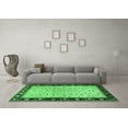 thumbnail image 3 of Ahgly Company Indoor Square Oriental Emerald Green Traditional Area Rugs, 4' Square, 3 of 4