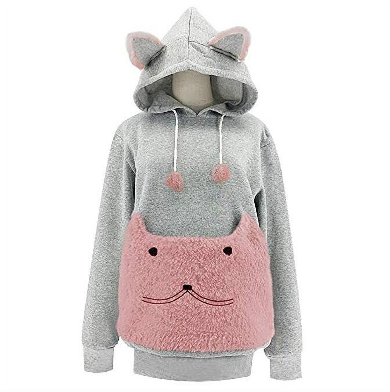 Women Cute Pet Hoodies Sweatshirt with 