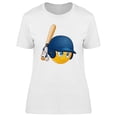 thumbnail image 1 of Baseball Batter Emoticon T-Shirt Women -Image by Shutterstock, Female 3X-Large, 1 of 2