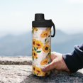 thumbnail image 7 of Yiaed Sunflower 5 Print Sports Insulated Kettle Bottle Reusable Stainless Steel Insulated Cup, Outdoor Portable Casual Stainless Steel Insulation Cup, 7 of 7