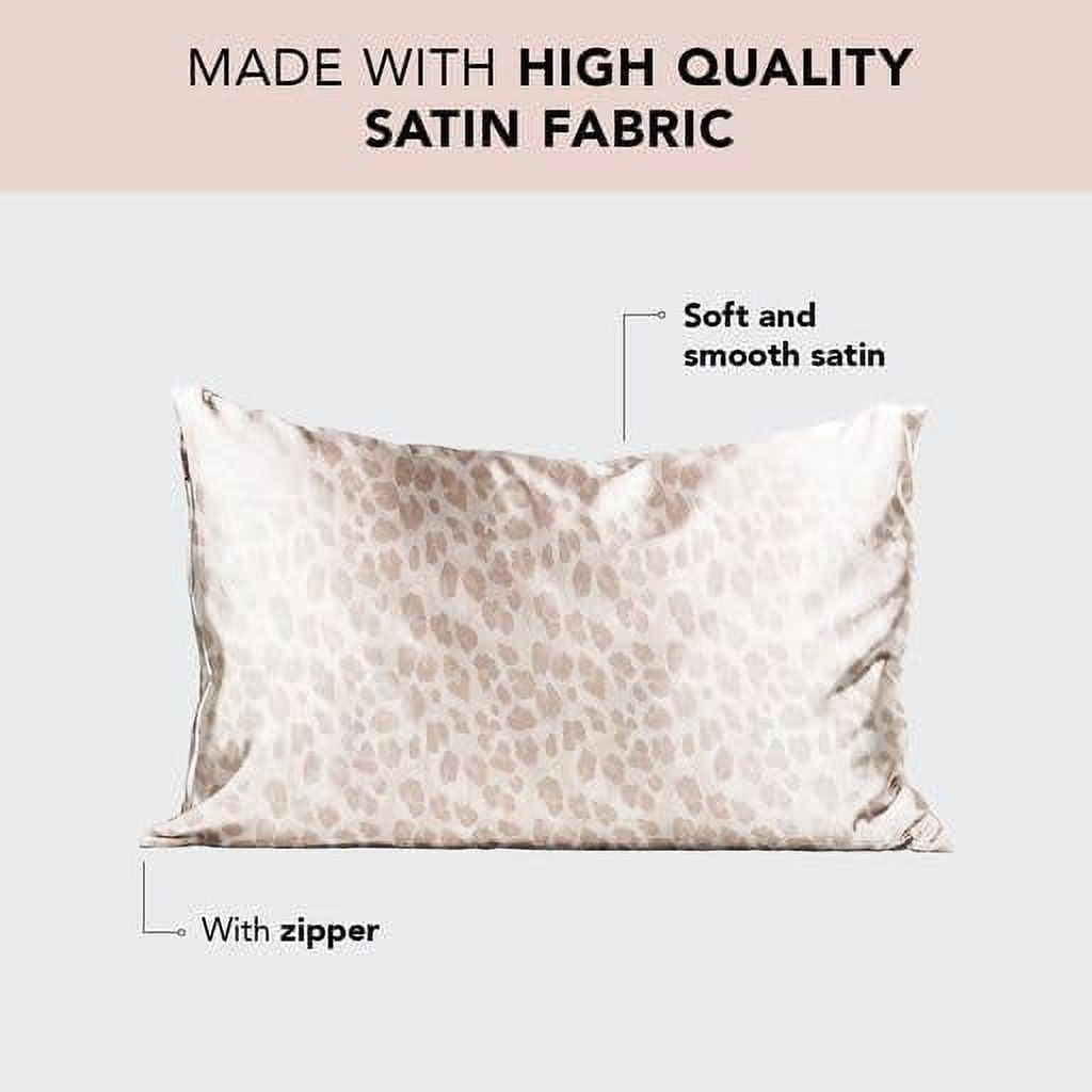Kitsch Satin Pillowcase for Hair & Skin - Standard Queen, 0.10 Length,  26.00 Width (Silver, 1 Pack)