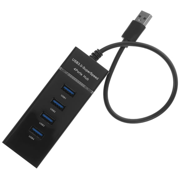 ibasenice Usb Multiple Port Hub Black ABS 1Pcs for General Users