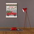 thumbnail image 4 of Epic Graffiti 'Merry Christmas Red Truck' by Deb Strain, Giclee Canvas Wall Art, 26"x34", 4 of 8