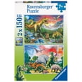 thumbnail image 1 of Puzzle Ravensburger Dinosaurios 2x150 piezas XXL para mayores de 7 años, 1 of 6