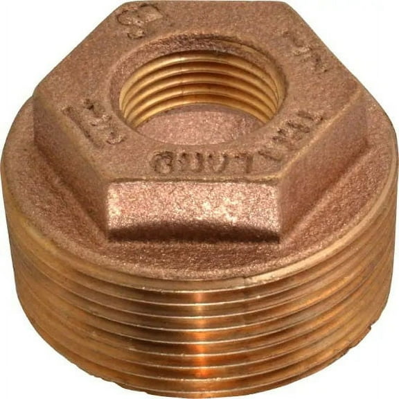 Merit Brass XNL114-2404 Lead Free 1-1/2 x 1/4 in Hex Bushing, Case of 25