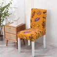 thumbnail image 6 of Skeleton and Spider Web Print 4-Pack Stretch Dining Chair Covers Full Coverage, 6 of 8