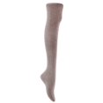 thumbnail image 2 of lian style women's 4 pairs over knee-high cotton socks size 6-9(random color), 2 of 3