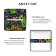 thumbnail image 5 of Kdxio Mardi Gras Surface Print Tissue Box Cover,Square Decorative PU Leather Facial Paper Case Organizer Holder Dispenser for Bathroom,Night Stands,Desk,Car 5.2''X5.2''X5.2'', 5 of 8