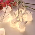 thumbnail image 4 of Lámpara de noche decorativa con forma de animal con cadena de luces LED de Pascua para boda, fiesta de cumpleaños, 6m 40 LED, batería kenally HA003735-05, 4 of 6