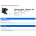 thumbnail image 2 of Door Lock Actuator - Compatible with 1994 - 2001 Chevy Lumina 1995 1996 1997 1998 1999 2000, 2 of 3