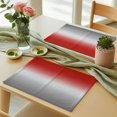 thumbnail image 3 of Red Grey Ombre Placemats Set of 6 Gradient Gradual Color Place Mats Table Mats Kitchen Dining Home Outdoor Party Table Decoration, 3 of 9