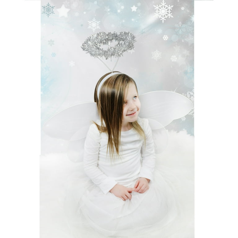 Darware Christmas Angel Wings and Halos Sets 6 Sets Angel Dress