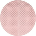 thumbnail image 1 of Ahgly Company Machine Washable Indoor Round Transitional Light Coral Pink Area Rugs, 8' Round, 1 of 7
