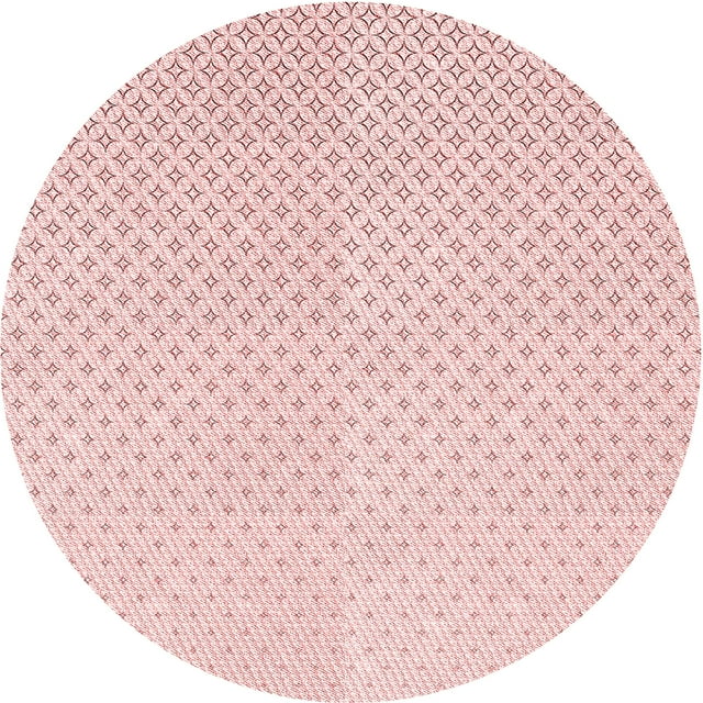 Ahgly Company Tapis d'Intérieur Lavable en Machine Carré Transitionnel Rose Corail Clair, 3 Pieds Carré