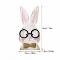 thumbnail image 3 of 2PCS Easter Decorations Wooden Bunny Tabletop Sign 7.09 Inch, Spring Easter Decor for Home Shelf Desk Tiered Tray, 3 of 7