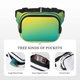 thumbnail image 5 of Easygdp Teal To Yellow Gradient Fanny Packs para Mujeres y Hombres, Bolsa de Cinturón, Bolsos de Cruz para Trabajo/Correr/Senderismo, 5 of 9