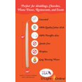 thumbnail image 2 of Elegante Taper Candles D'light Online, color crema marfil, 25 cm, juego de 12, 2 of 5