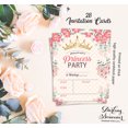 thumbnail image 5 of Darling Souvenir Pink Birthday Invitation Card Printable Fill or Write In Blank Invites Party Supplies Pack Of 28 5 x 7 Inches, 5 of 5