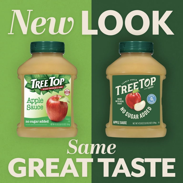 Apple - ★sugar★ No Sugar Added Apple Sauce Cups | Tree Top