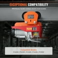 thumbnail image 4 of VEVOR Electric Hoist Manual Trolley, 2200 lbs/1 Ton Capacity for PA200 PA250 PA300 PA400 PA500, Push Beam Trolley with Dual Wheels, 2.68"-4.33" Adjustable Beam Flange Width for Straight Curved I Beam, 4 of 9