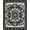 Black, Pattern 1, variant on Flatwoven High Traffic Area Rug, Artistic Black Aesthetic, Non Slip, Stain Resistant, Washable Area Rugs for Living Room, Bedroom(Black, 4X6)