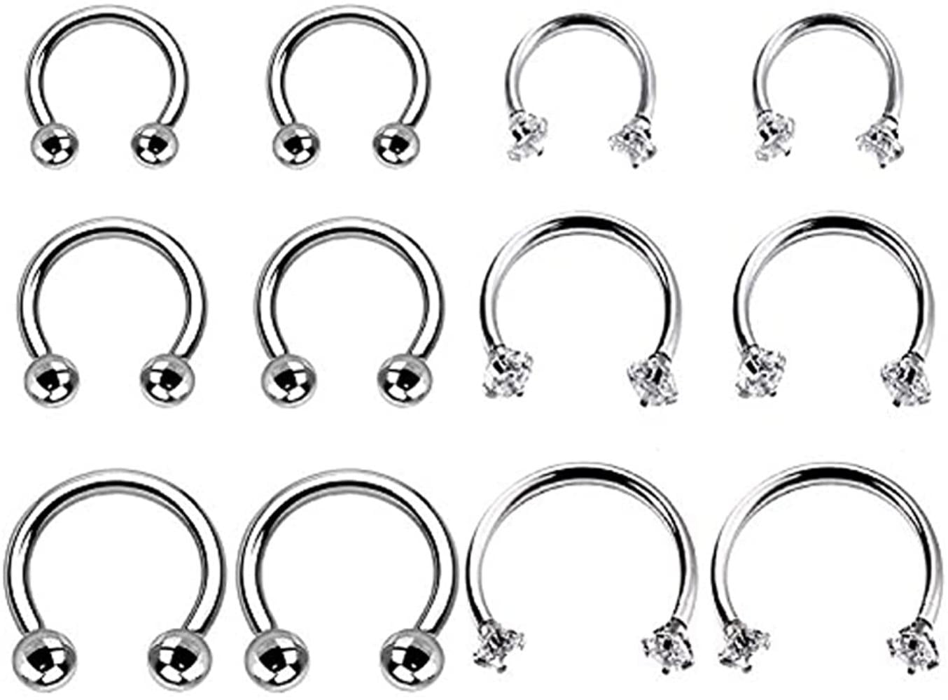Nose Hoop Ring Titanium IP Purple 20 Gauge 3/8" Body Jewelry 