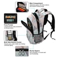 thumbnail image 5 of FORMRS Unisex Backpack Elementary School Travel Bookbag with Reflective Stripes, Green Geometric, 5 of 7