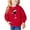 Red, variant on Odeerbi Toddler Boys Girls Christmas Crewneck Sweatshirts Fall Winter Cotton Pullover Sweatshirt Winter Christmas Letter Print Long Sleeve Sweatshirt Toddler Clothes Black