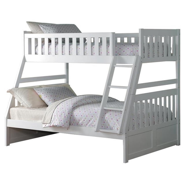 Lexicon Galen Lit Superposé Transitionnel en Bois Simple sur Double, Blanc