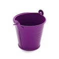 thumbnail image 6 of yotijay 5Pcs Galvanized Metal Buckets Ice Buckets Crafts with Handle Table Centerpiece Candy Party Favors Paint Organizing Decorative Purple, 6 of 9