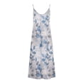 thumbnail image 4 of Generic Women's Summer Maxi Dress Casual V-Neck Sleeveless Bohemian Spaghetti Strap Floral Long Maxi Dress, 4 of 4