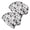 Husky Paw Bone, variant on 2PCS Stretch Knit Skull Beanie, Hip-Hop Style, Unisex, Lightweight,Poodle Sweater Heart Beige Pattern