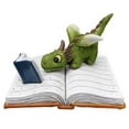 thumbnail image 2 of POINTERTECK Mini Dragon Reading Figurine | Reading A Book Dragon Garden Statue | Resin Dragon Reading Statue  Dragon Reading A Book Figurine  Mini Collectible Fantasy Figurine, 2 of 4