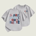 thumbnail image 2 of ZhuoLiL Toddler Girl Shirts 5T under $ 5.00 Kids' Loose Fit Patriotic T-Shirt - Summer Comfort Short Sleeve Round Neck, 2 of 5