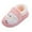 Pink, variant on PINQI Unisex Kids Round Toe Shoes Childrens Girl Cotton Slippers Cute Embroidery Lamb Cute Warm Indoor Non Slip Cotton Slippers for Indoor Outdoor House Shoes Bedroom Slippers(Pink,4.5-5 Years)