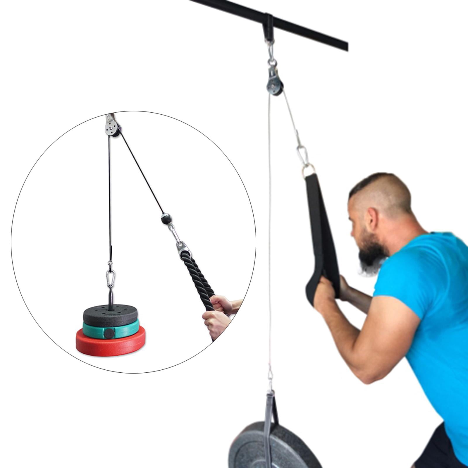 Kit Système De Poulie à Câble Pour Home Gym - 4m De Câble, Noir, Pour Triceps/entraînement, Neuf