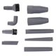 thumbnail image 2 of Lot de 9 accessoires multifonctions pour aspirateur, brosse d'angle, embout en plastique 32/35 mm, 2 of 5