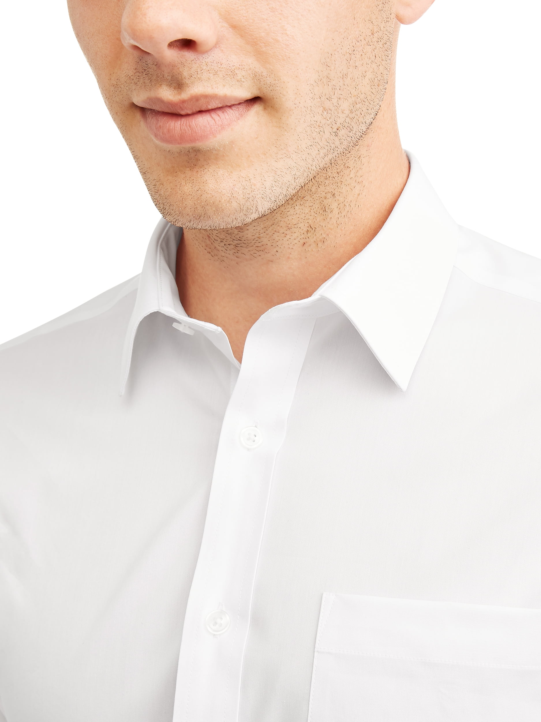 George Men's Long Sleeve Performance Dress Shirt, Up to 3XL
