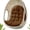 Coffee, variant on Thick Egg Chair Cushion Replacement, Button Tufted Outdoor Swing Chair Cushion with High Elasticity PP Cotton and Skin-Friendly Fabric, Hanging Cushion for Patio Porch Furniture (Only Cushion)