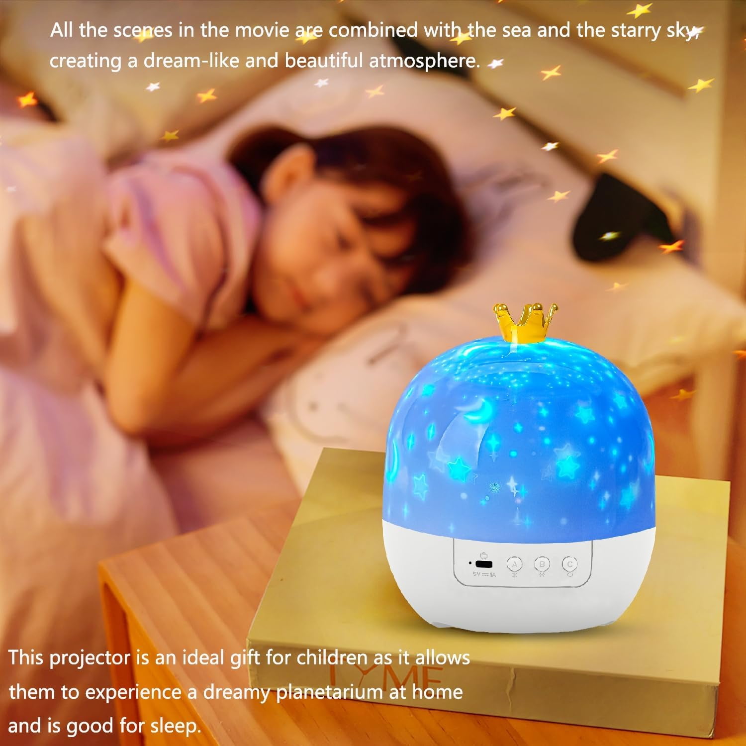 Night Light Star Projector for Kids, Galaxy Projector for Bedroom, Planetarium Projector Night Lights for Girls with 360° Rotating, Birthday, Christmas, Ceiling, Room Decor
