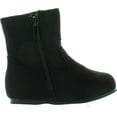 thumbnail image 2 of Little Angel Ice-788D Suede Round Toe Pleated Jewel Riding Boot, 2 of 4