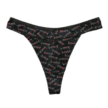 

Felwors Women V Shaped Ice Silk Thong Low Rise Hipster Seamless Thong Size S