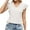 White, variant on Inverlee Blouses Women Boho Short Sleeve Tops Summer Loose Fit Solid Color Shirts Soft Holiday Tunic Top Summer Fashion