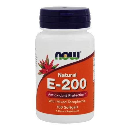 UPC 733739008800 product image for NOW Foods - Vitamin E Mixed Tocopherols/Unesterified 200 IU - 100 Softgels | upcitemdb.com