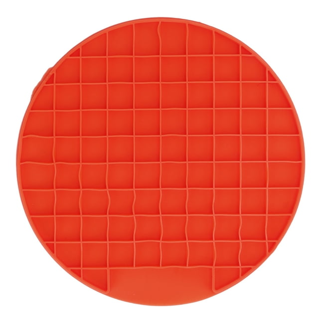 Dog Lick Mat, Silicone Material Anxiety Relief Pet Food Mat Easy To Clean For Cats For Dogs ANGGREK Rojo