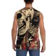 thumbnail image 4 of Fotbe Gothic Eastern Floral Skull Men's Camiseta sin Mangas Estampada para Hombres, Playera Casual para Gimnasio, Entrenamiento, Playa-Medium, 4 of 7