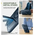 thumbnail image 3 of Dexnor pour iPhone 16 Plus Étui avec Cache Coulissant pour Caméra et Béquille Ajustable et Protecteur d'Écran Intégré, Compatible avec MagSafe Étuis Pare-Chocs Antichoc Étui de Protection Magnétique Robuste, Bleu, 3 of 7